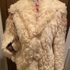 Mongolian Curly Lamb Fur Coat Jacket